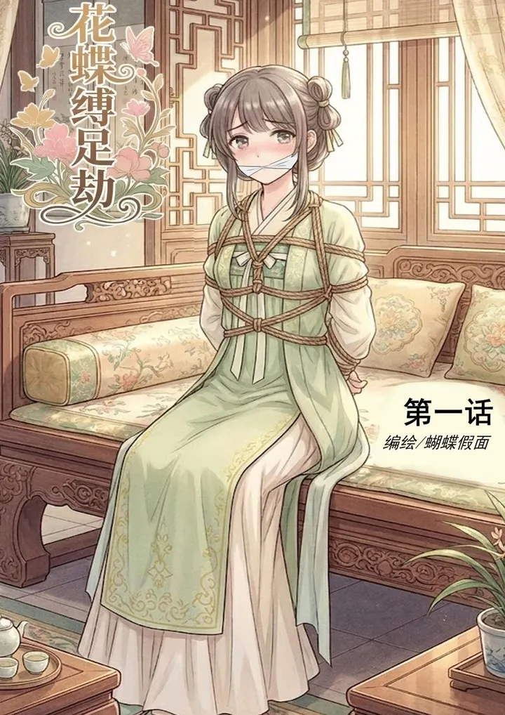 花蝶缚足劫第1话:采花贼绑架小丫鬟捆绑堵嘴挠脚用药拷问!预览图