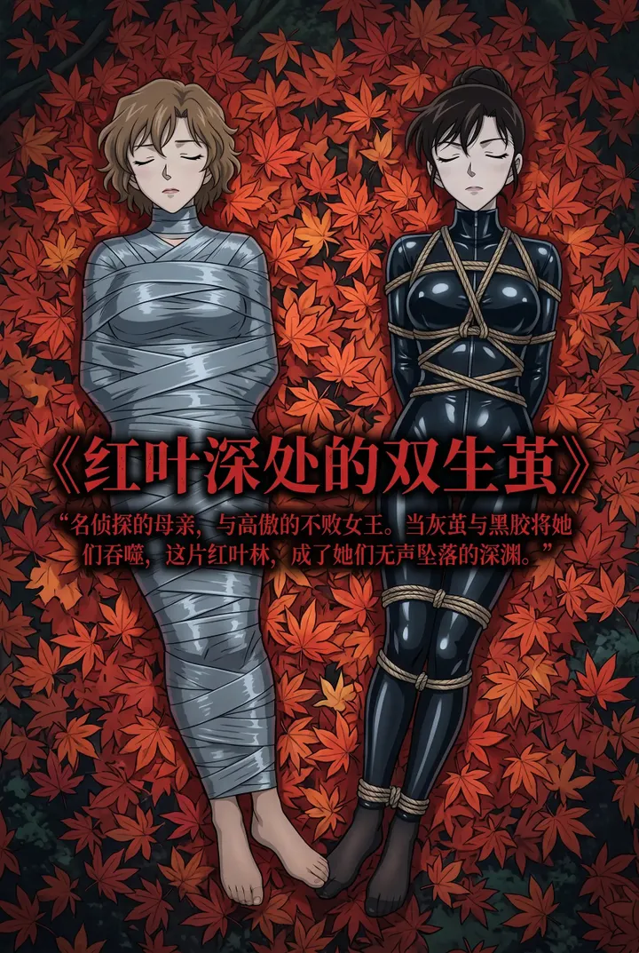 《名侦探柯南之黑衣绑架案》 有希子与妃英理被绑架 ，乳胶衣，迷晕，捆绑，肉丝，黑丝，堵嘴预览图