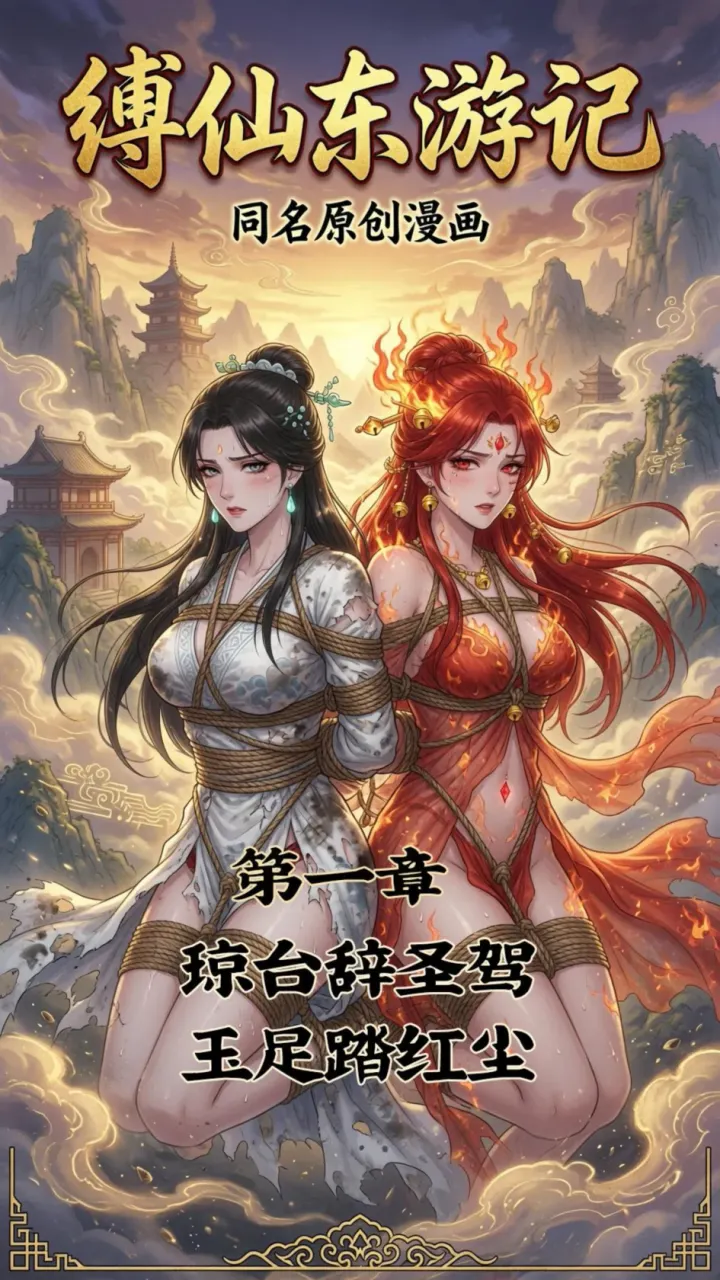 《缚仙东游记》漫画版 第一回 琼台辞圣驾 玉足踏红尘预览图