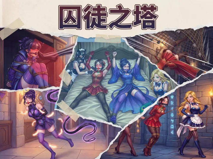 囚徒之塔-魔法塔冷艳主人被女仆逆袭，连累好友一并被女仆们捆绑玩弄。预览图