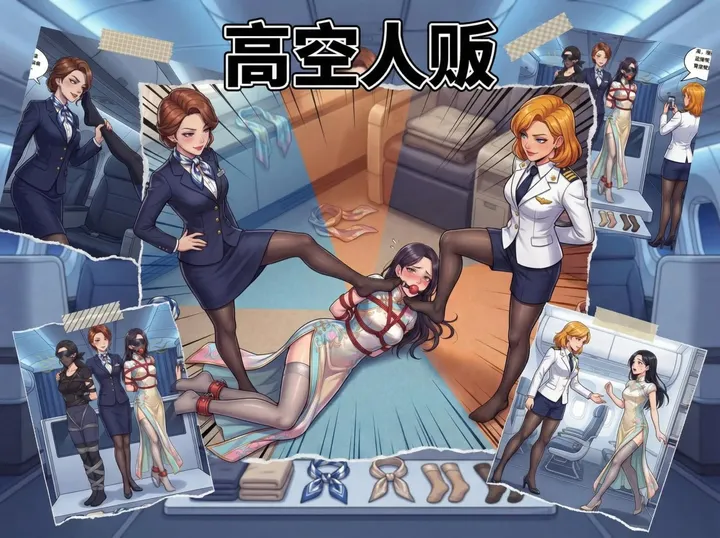 高空人贩-私人航班上久别重逢的大学室友们，没料到她们早已成为冒牌空乘的猎物。无处可逃的航班预览图