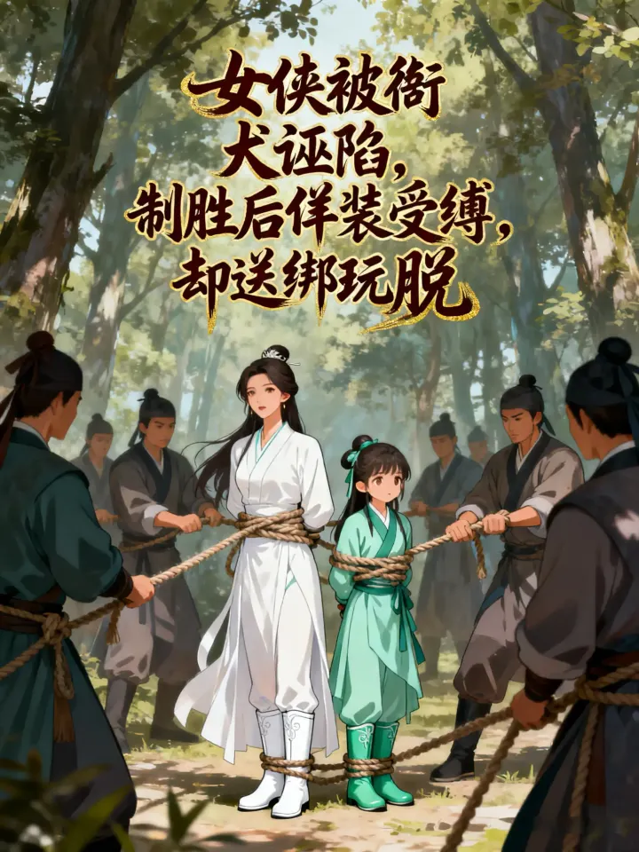 女侠被衙犬诬陷，制胜后佯装受缚，却送绑玩脱封面