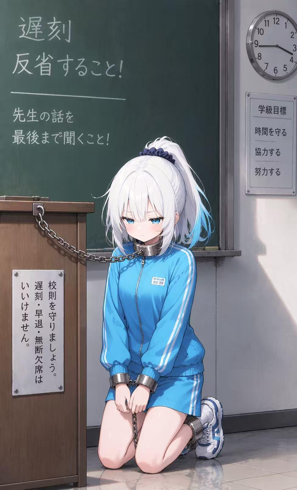 白毛萝莉的镣铐学院生活封面