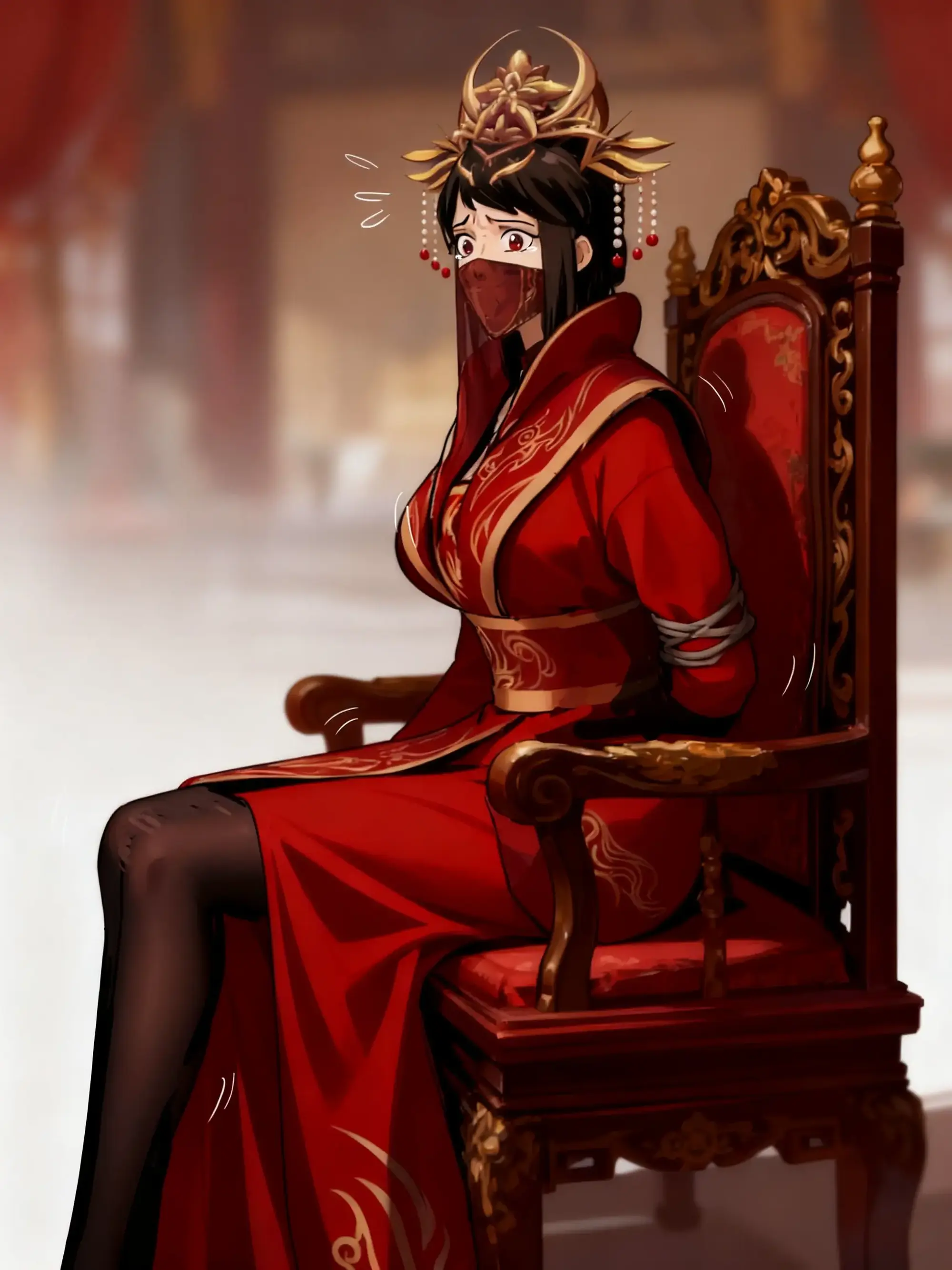 《皇家缚局》最狠宫变 全员陷入无法挣脱的极致禁锢。极其精美的妆容却被紧缚成团封面